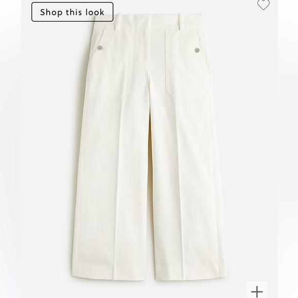 J. Crew Tall Sydney wide-leg pant in bi-stretch cotton blend - Picture 4 of 4